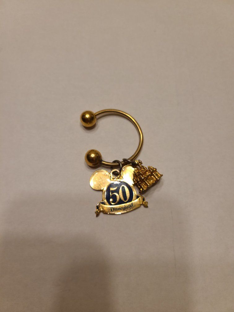 50th anniversary Disneyland keychain