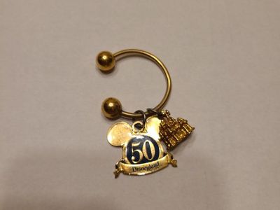 50th anniversary Disneyland keychain