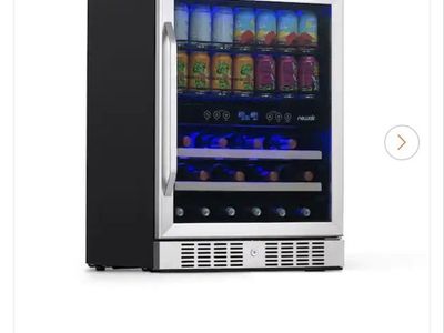 Brand new! 24 in. Dual Zone 20 Wine Bottles and 70 Cans Beverage and Wine Cooler