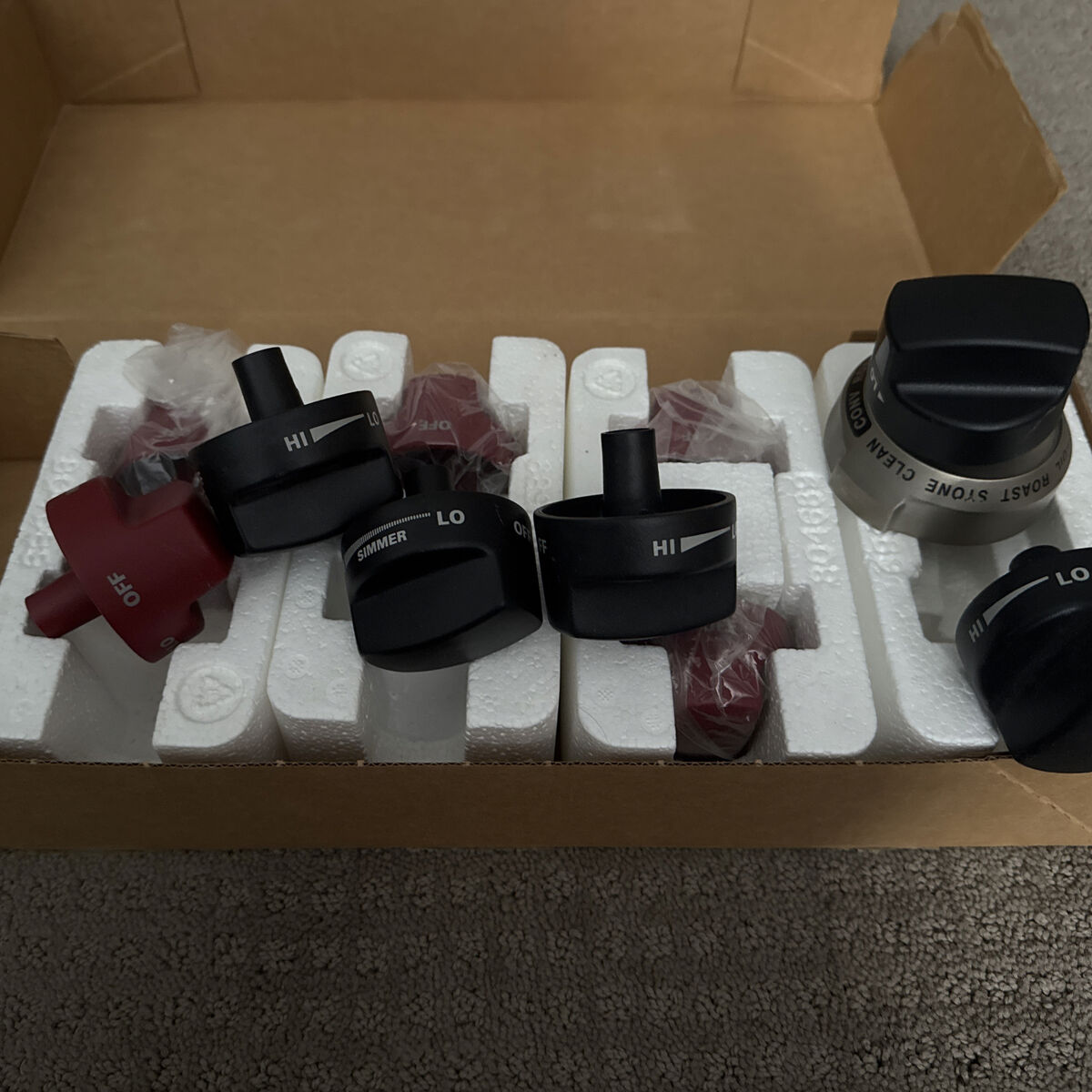 Assorted Wolf Range Knobs