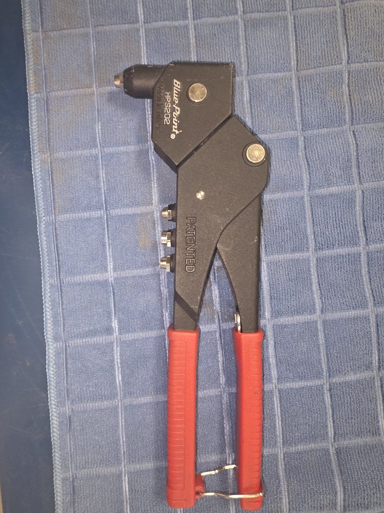 Blue-Point HP3202 Heavy Duty Hand Riveter Tool - Red & Black, Patented Design, Made in Taiwan