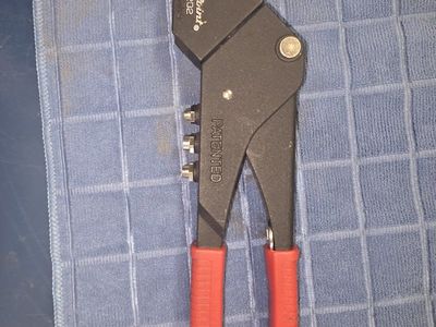Blue-Point HP3202 Heavy Duty Hand Riveter Tool - Red & Black, Patented Design, Made in Taiwan