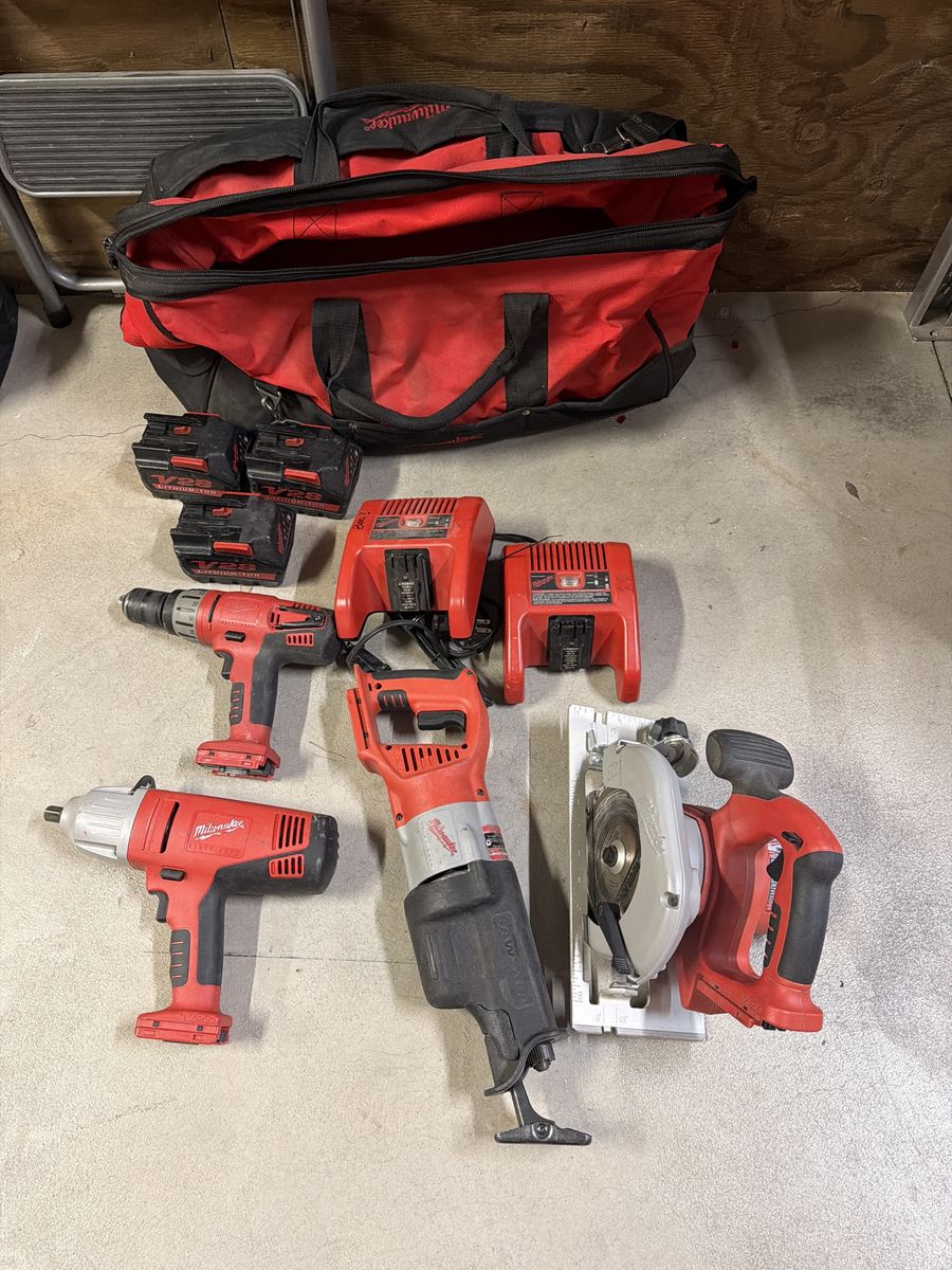 Milwaukee cordless tool collection