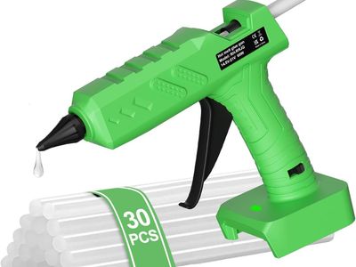NEW Cordless Hot Glue Gun for Milwaukee 18V Battery (No Battery), Full Size Heavy Duty Glue Gun, Handheld with 30pcs