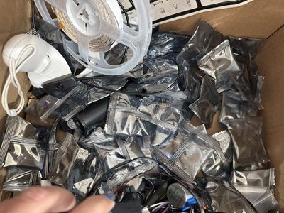 Electronics Components Lot: Cables, Circuits, Breadboard, LED Strips, Motors, Sensors, & More