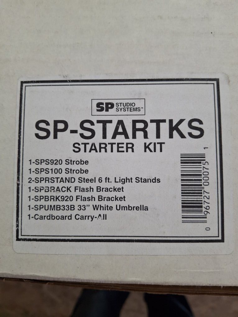 SP Studio Systems SP-STARTKS Starter Kit with Strobes, Light Stands, Brackets, & Umbrella