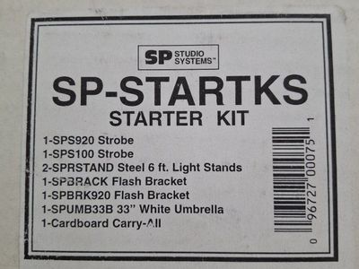 SP Studio Systems SP-STARTKS Starter Kit with Strobes, Light Stands, Brackets, & Umbrella