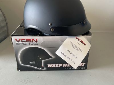 Casco motocicleta VCAN Crusier Half Helmet.