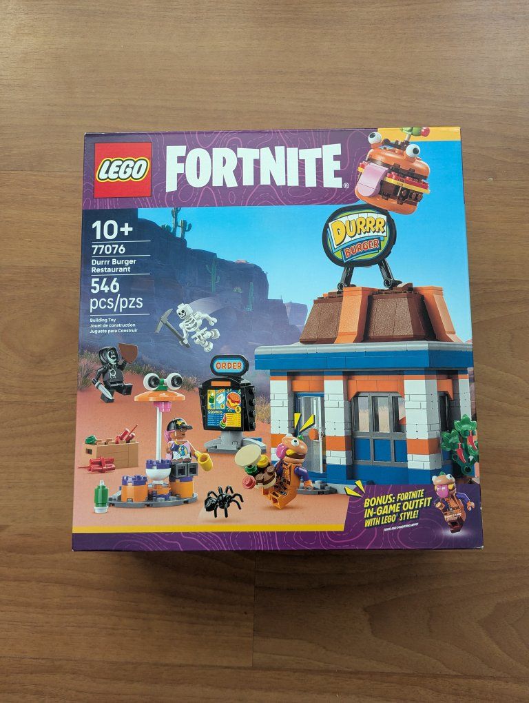 LEGO Fortnite Durrr Burger Restaurant 77076 - 546 Pieces - New and Sealed In Box