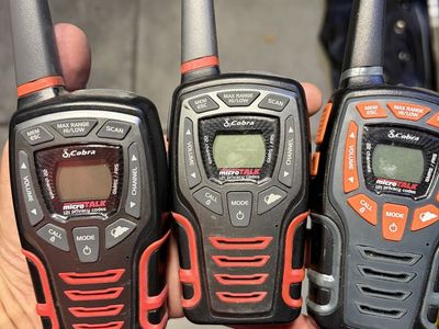 Cobra microTALK 2-Way GMRS/FRS Radios Walkie Talkies - Set of 3