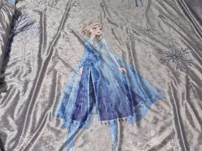 Disney Frozen 2 Reversible Plush Comforter & Sham Set - Anna & Elsa Twin/Full Size