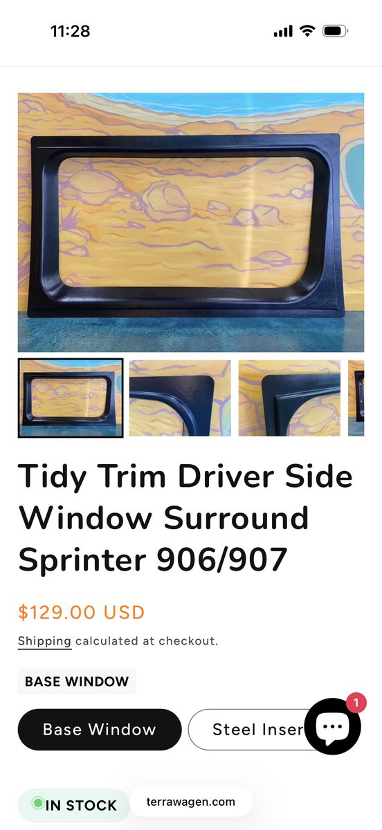 Terrawagen Sprinter 906/907 Driverside Window Trim