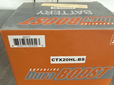 DuraBoost Superline CTX20HL-BS Motorcycle/Powersports Battery In Box