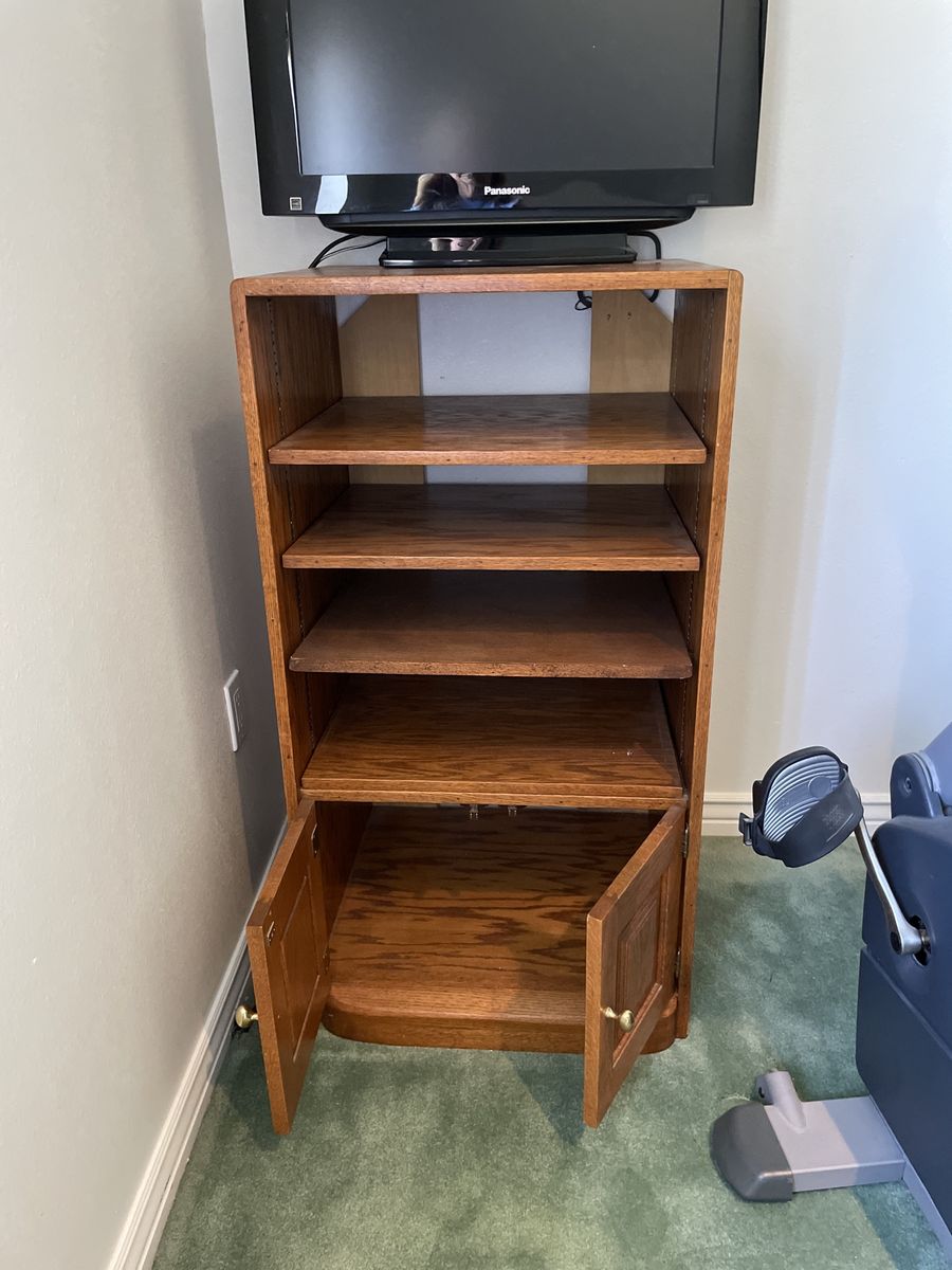 Oak shelves