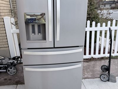 Large Whirlpool Stainless Steel Front Door Fridge