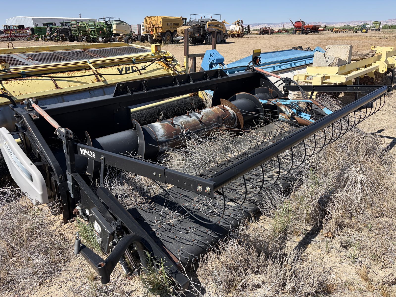 Westward 436 12' Grain Header Mounted to AGCO - MF 4200 Head