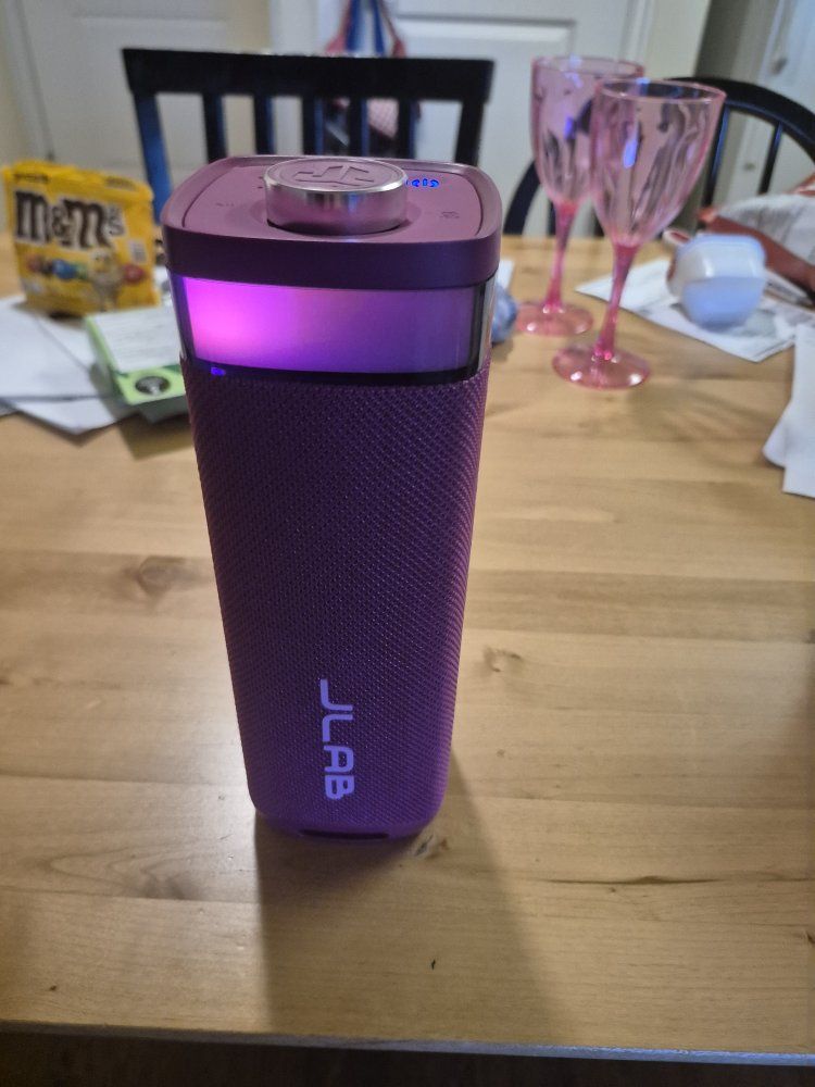 JLAB Bluetooth Speaker - Purple, Portable, Wireless Audio