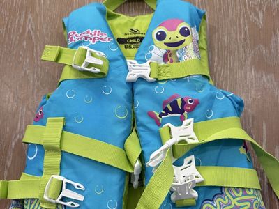 Stearns Puddle Jumper Child Life Jacket Vest Sea Turtle Blue Green
