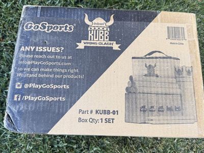 GoSports Kubb Viking Clash Lawn Game Set