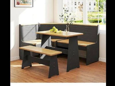 NEW- Breakfast Nook Dining Table Set