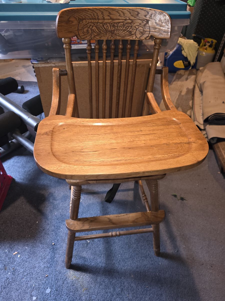 Wood Baby High Chair