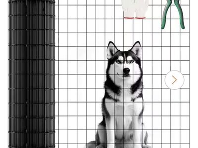 36”x26” vinyl coated animal safe wire mesh 2”x3” grid
