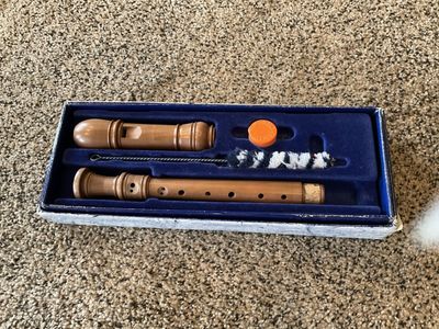 Aura Pearwood Soprano Recorder with Cleaning Kit in Case