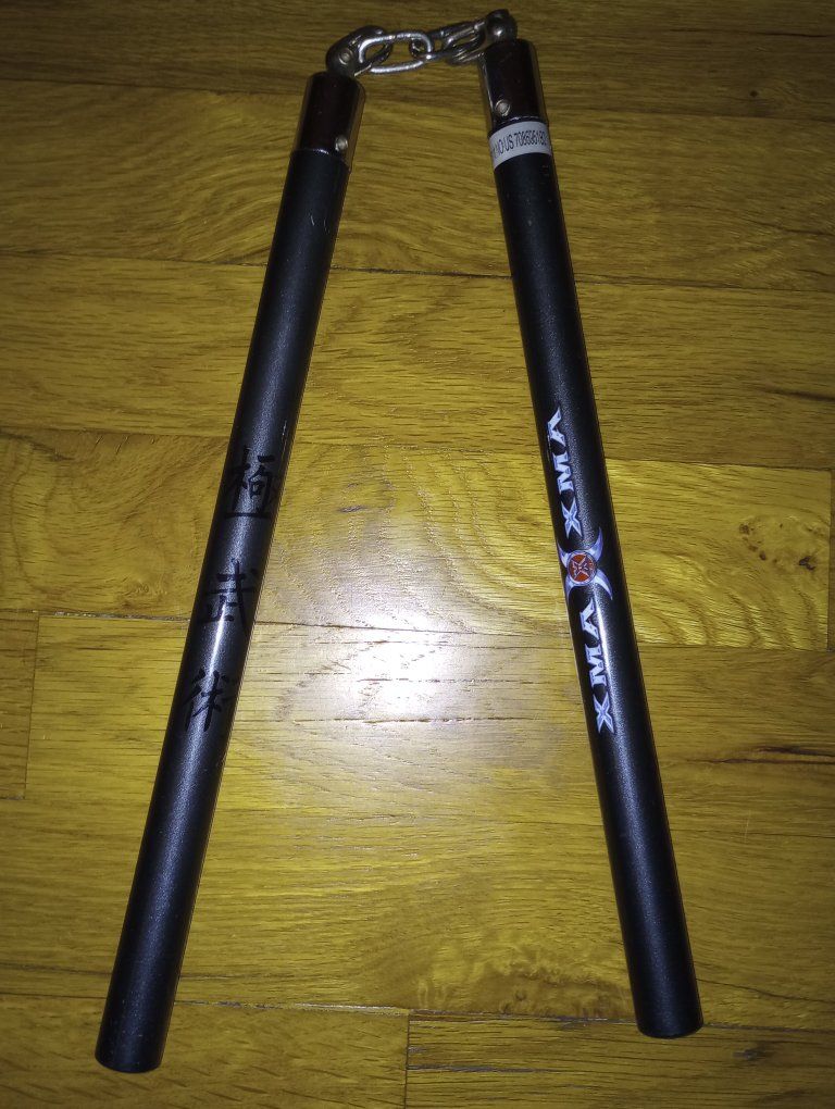 XMA Training Nunchaku Black with Chain Link