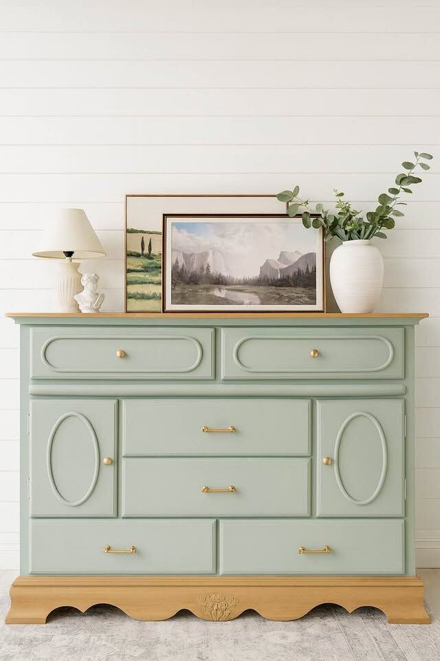 Modern Chic 6 Drawer Dresser Buffet Cabinet | Modern Dresser | Buffet TV Stand