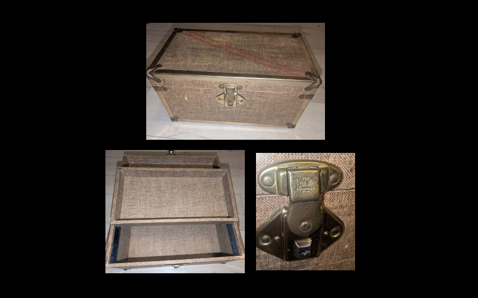 Vintage Excelsior Stamford Storabe Box / Tool Box 7x8x14