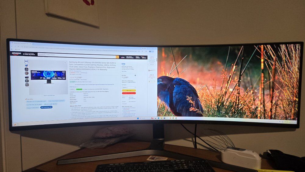 49 inch Samsung curved monitor