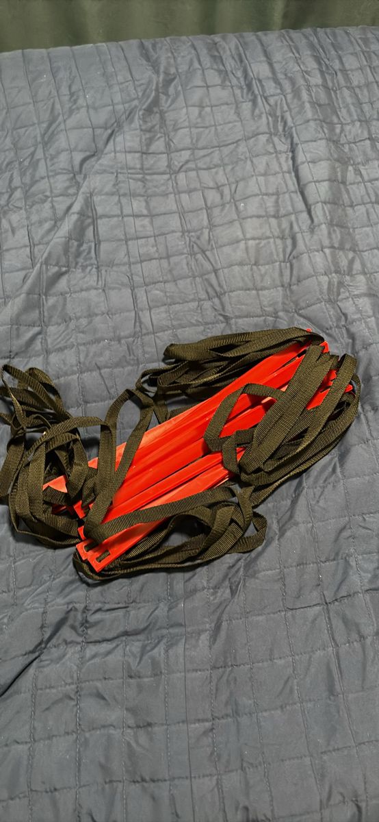 Agility Training Ladder, Red & Black, Speed and Footwork Drill Equipment