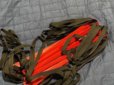 Agility Training Ladder, Red & Black, Speed and Footwork Drill Equipment