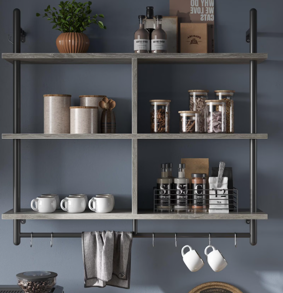 3-Tier Floating Shelves for Kitchen Bedroom Bathroom