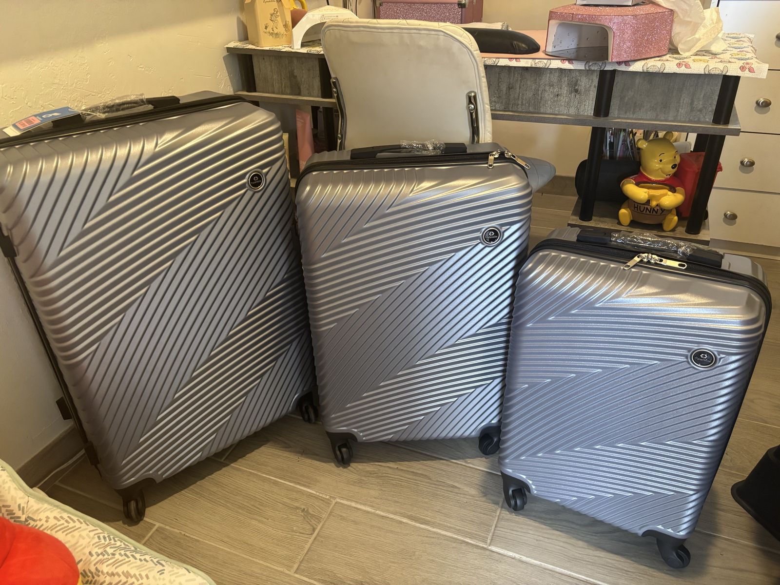 Vienna 3 Piece Hardside Spinner Luggage Set