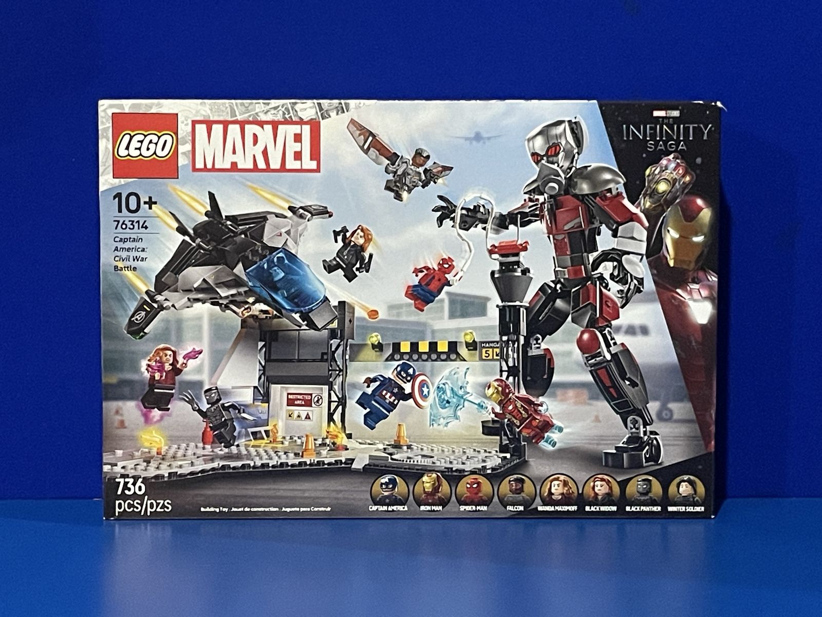 Lego Marvel 76314 Captain America: Civil War Battle