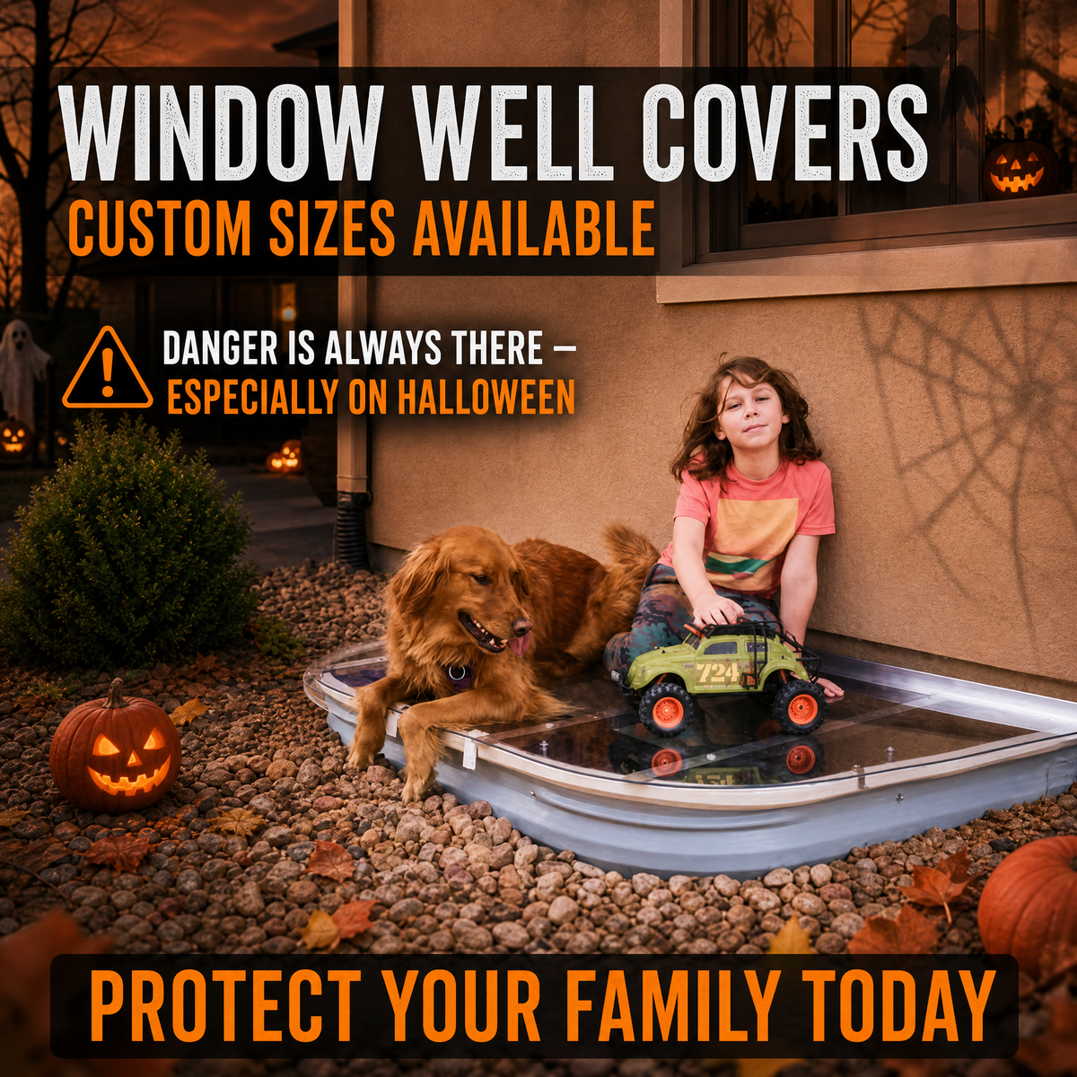 Custom Window Well Covers - Heavy Duty Safety Covers in Utah