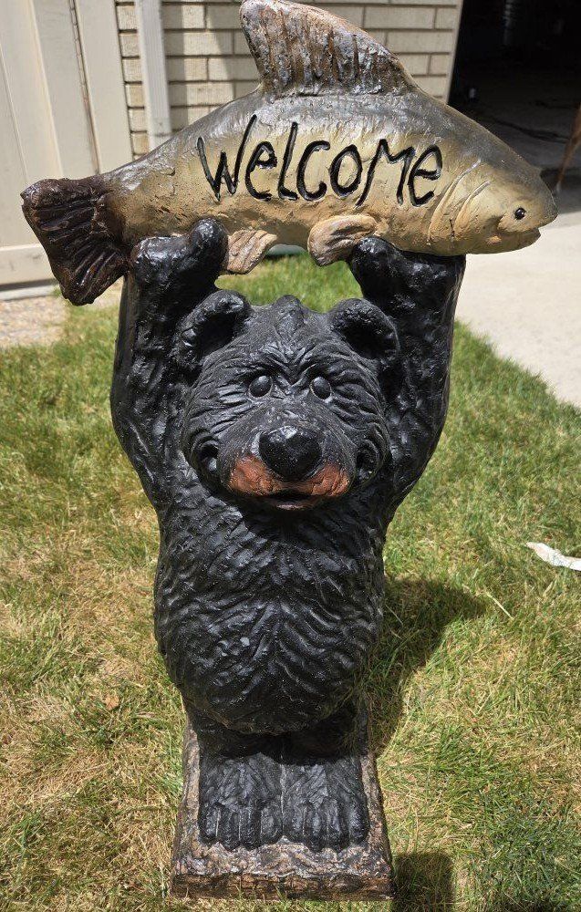 Black Bear Statue Decoration