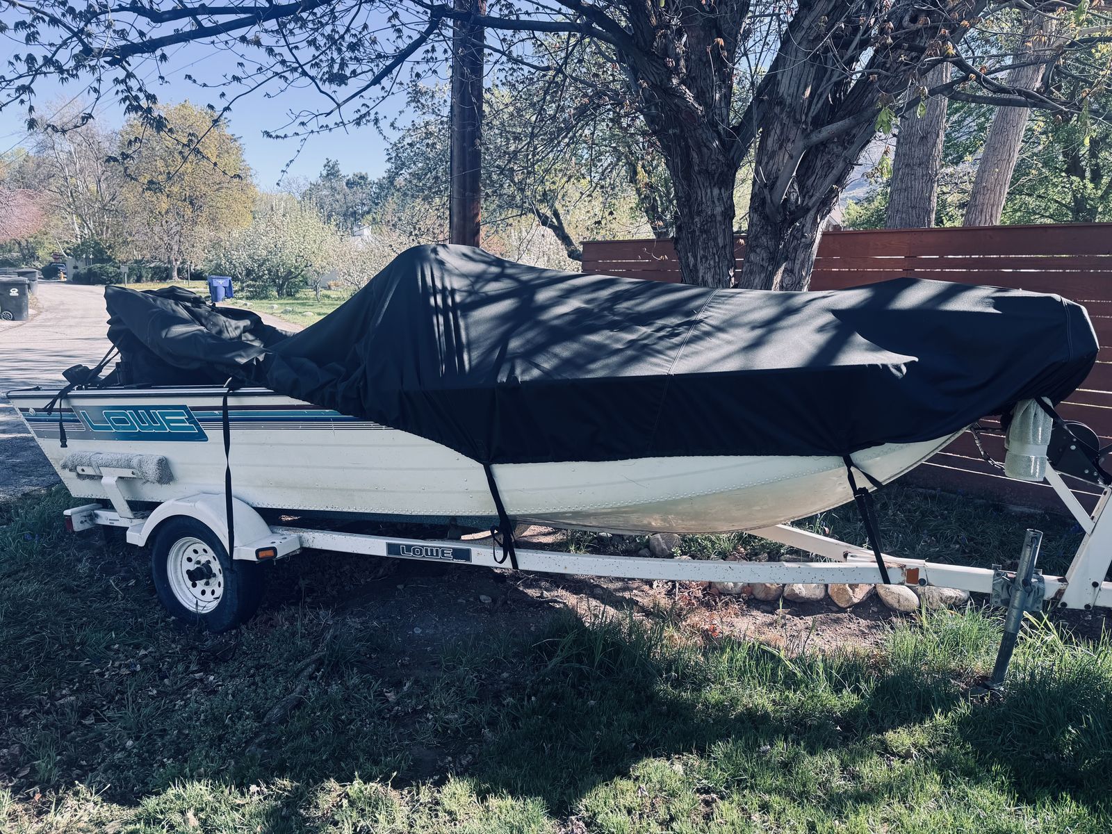 Lowe model Lowe Fish Bass Boat 40 HP Mercury and 9.9 HP gamefisher