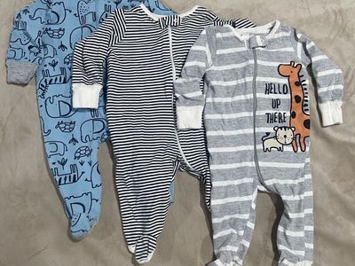 Three 0-3 Month Sleepers