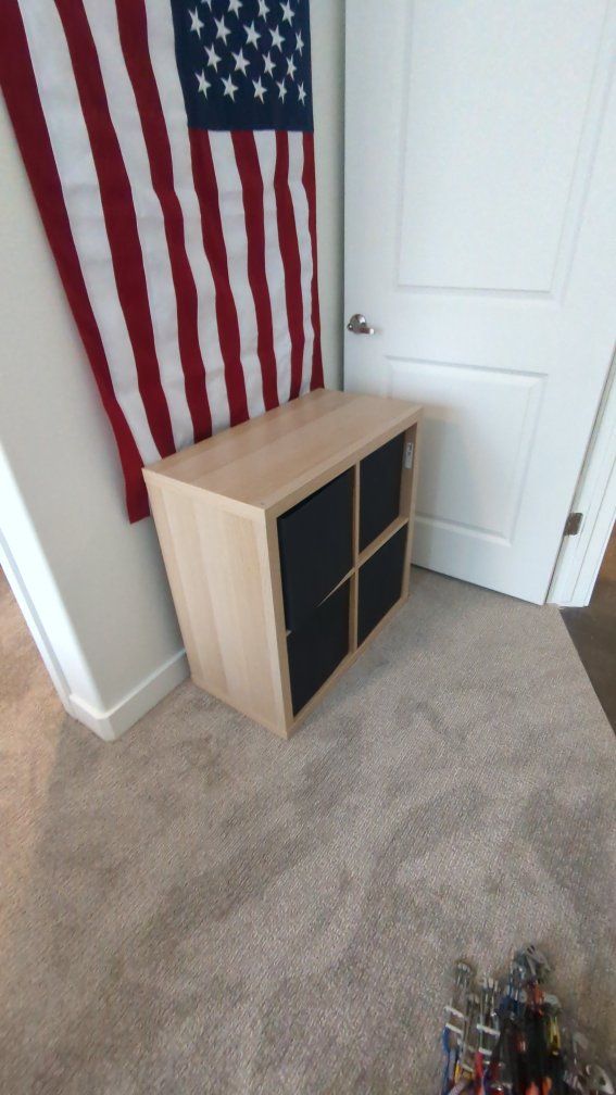 Ikea Kallax and Drona Shelving