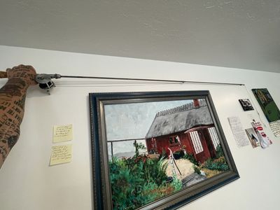 1940s Vintage Fishing Pole/ Wall Hanger