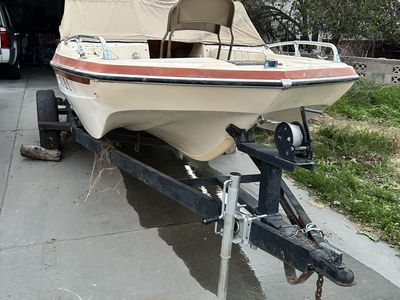 1979 Glastron Tri-Hull Boat w/ Trailer