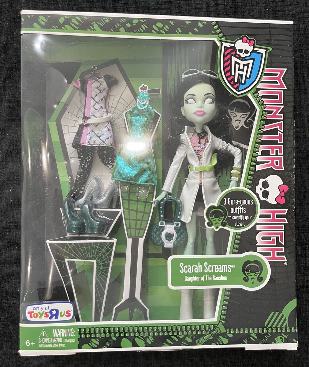 Monster High I Love Fashion Scarah Screams Doll Toys R Us Exclusive NIB Complete
