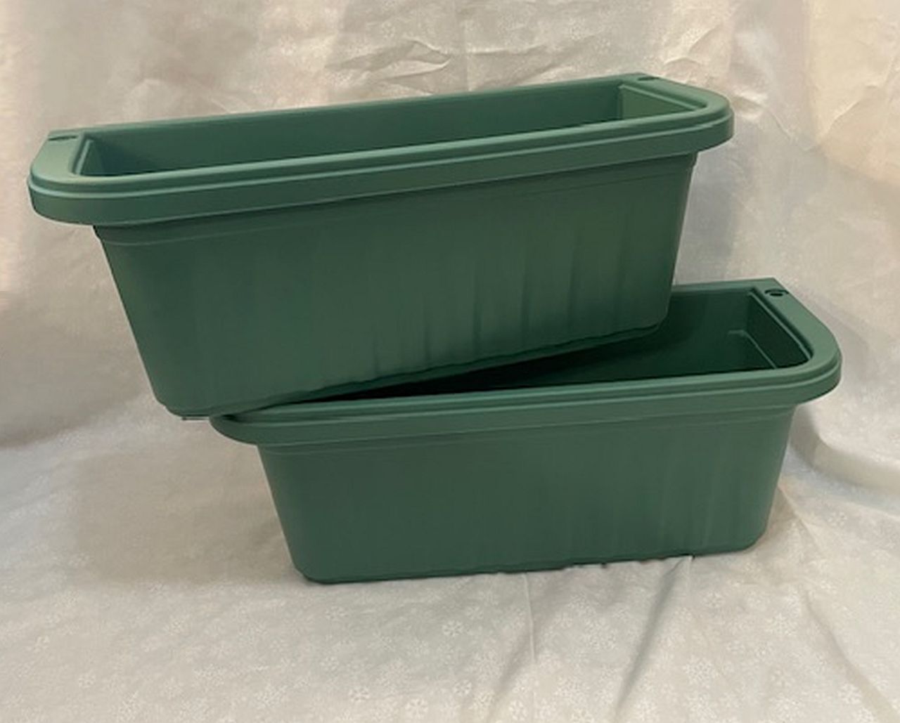 Set of 2 Adjustable Deck and Railing Planters