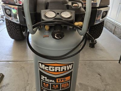 McGraw 21 Gallon 1.5 HP 175 PSI Oil-Free Vertical Air Compressor with Wheels