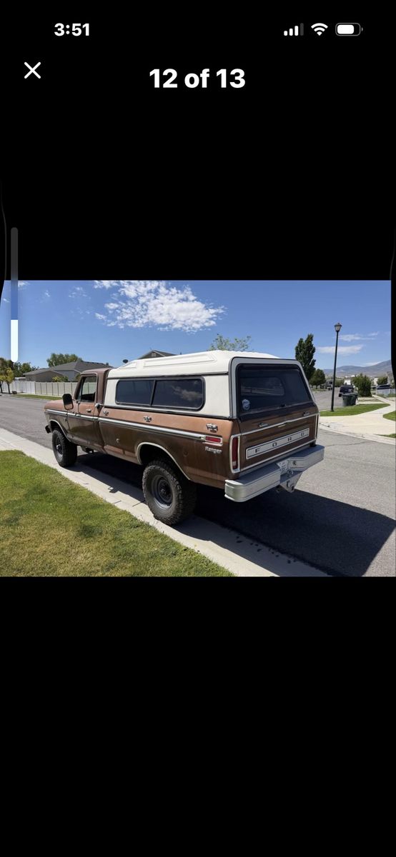 Vintage Ford F-250 Camper Shell