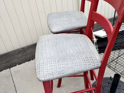 2 high bar chairs, good condition. $40