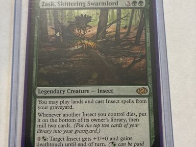 Magic: The Gathering Zask, Skittering Swarmlord (J22, 047/051 R) Legendary Insect Creature Card