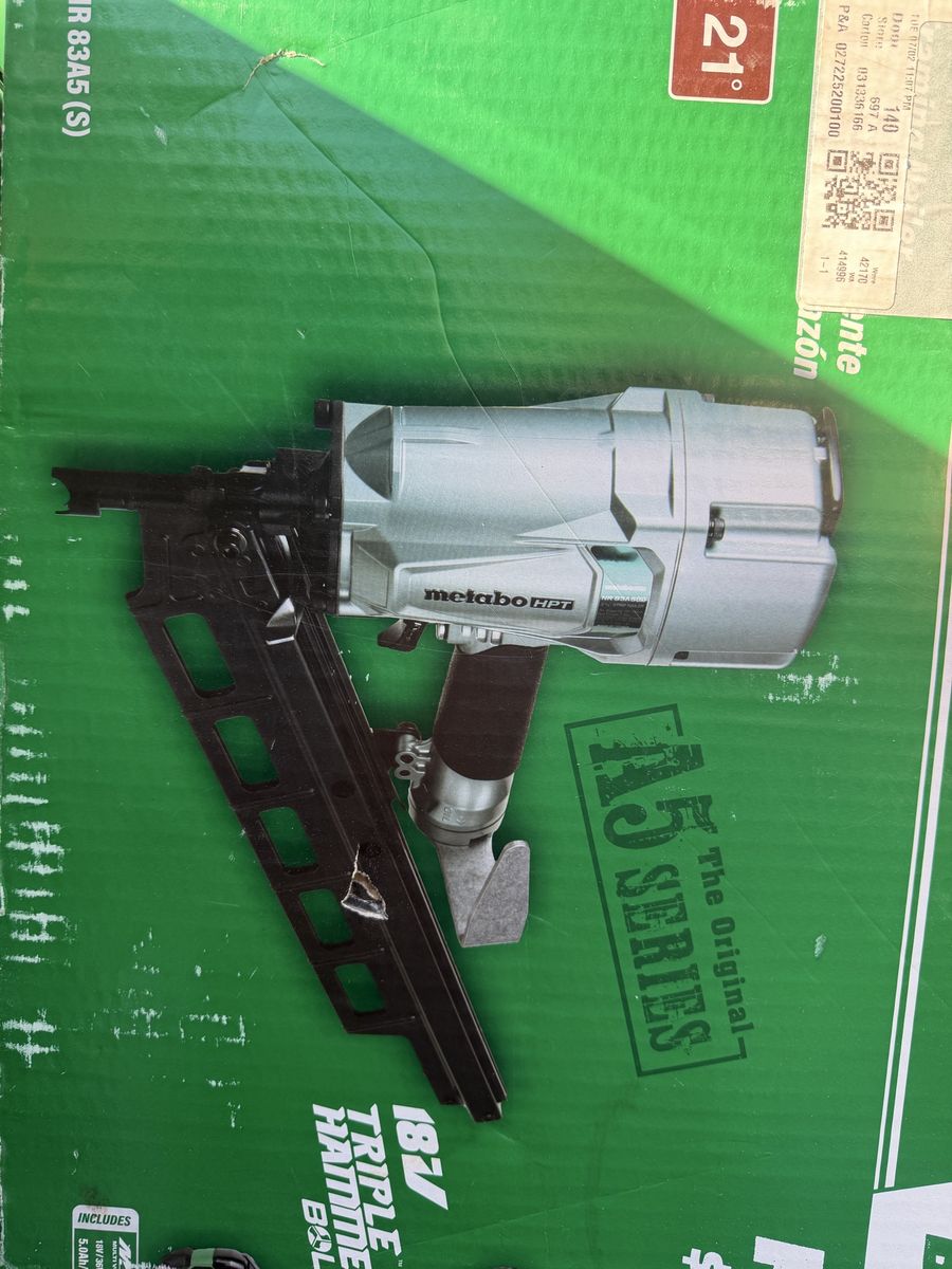 Metabo HPT NR83A5(S) 3-1/4" Strip Nailer 21 Degree Framing Nailer (The Original NR83A)CASH ONLY.